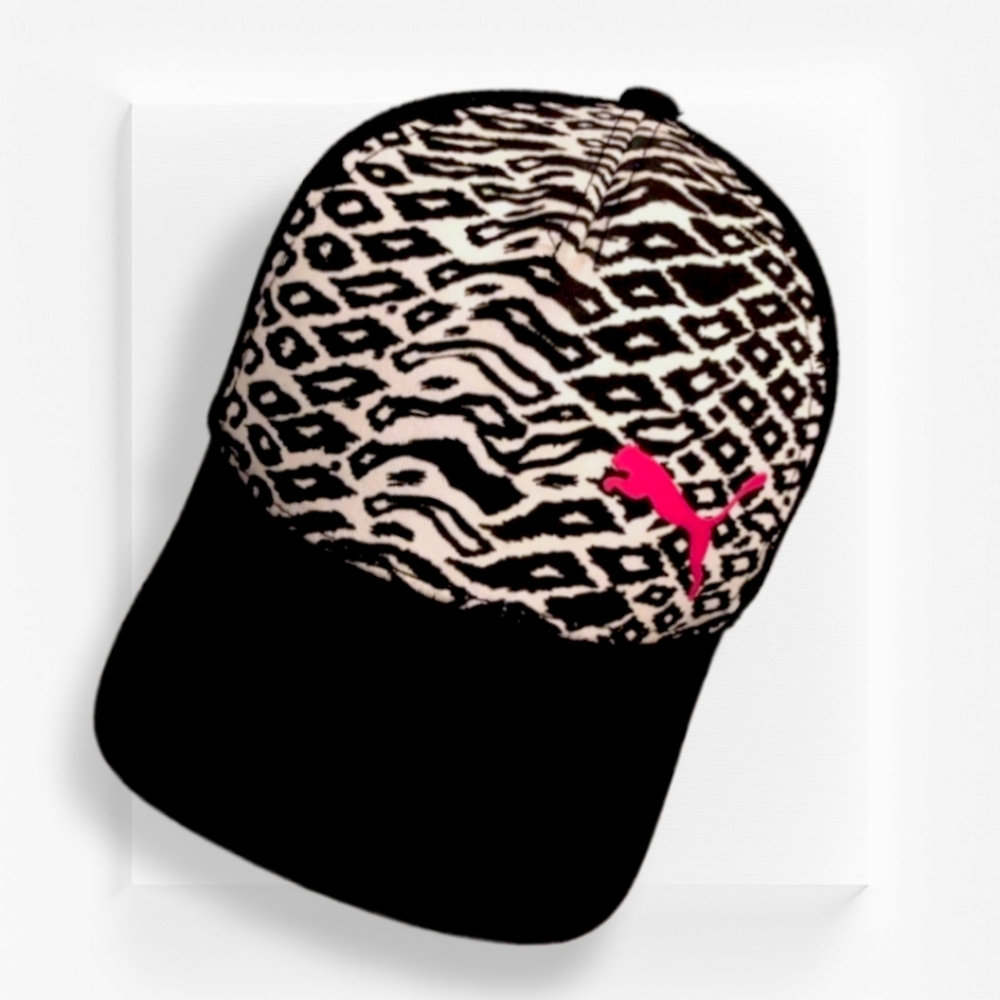 *3/$20* Puma black/white tribal print with Pink Puma logo